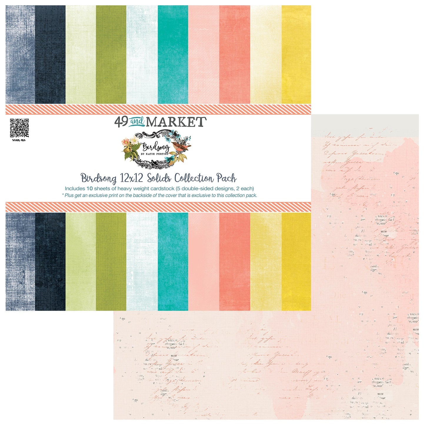 49 And Market Collection Pack 12"X12"-Birdsong Solids