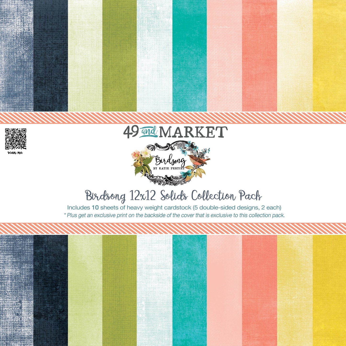 49 And Market Collection Pack 12"X12"-Birdsong Solids