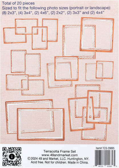 49 And Market Frame Set-Color Swatch: Terracotta