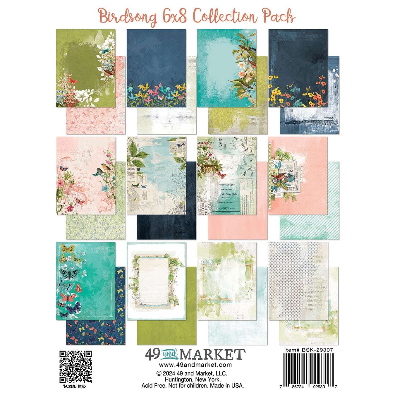 49 And Market Collection Pack 6"X8"-Birdsong