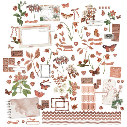 49 And Market Laser Cut Outs-Elements, Color Swatch: Terracotta