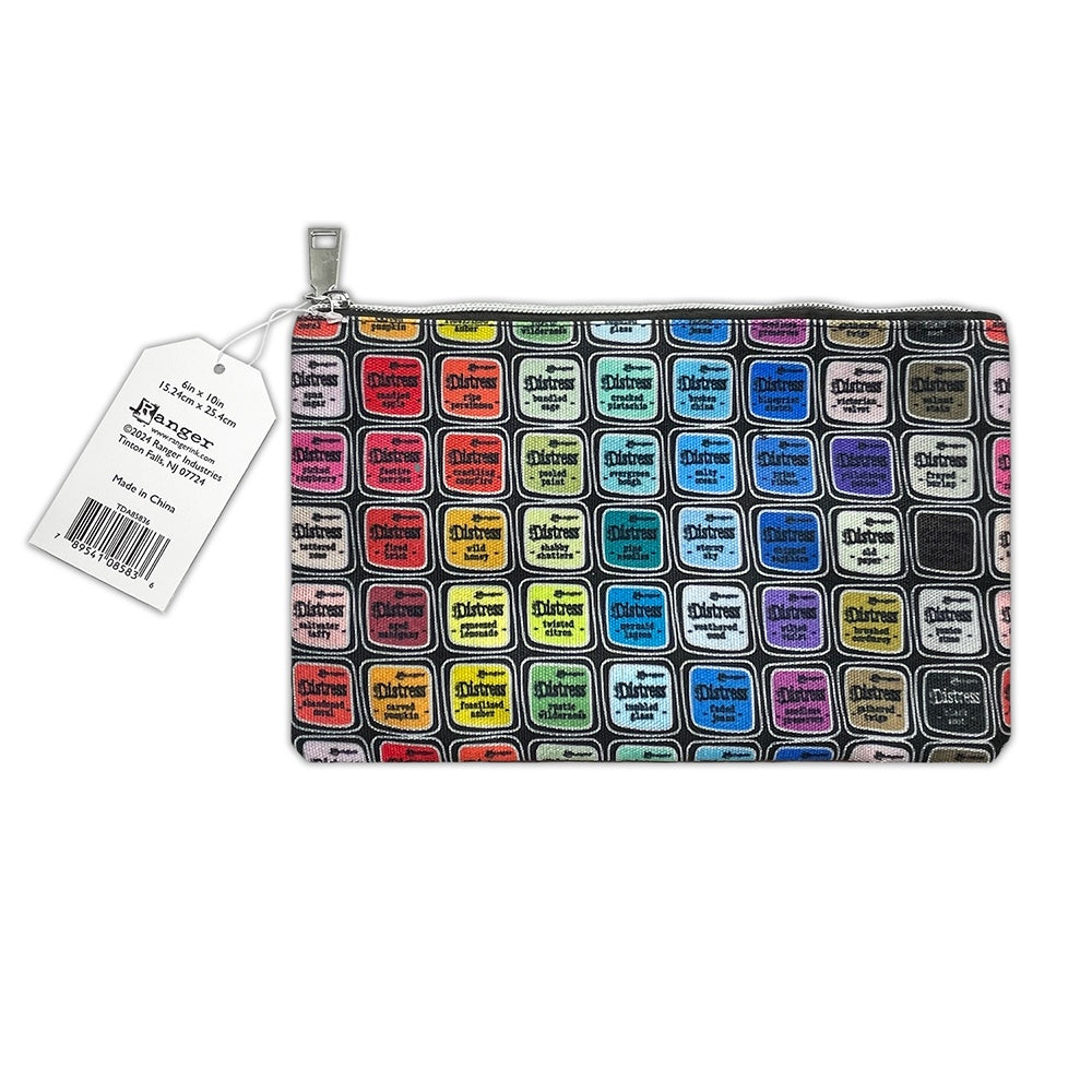 Tim Holtz Distress Zipper Bag-Medium, 6"X10"