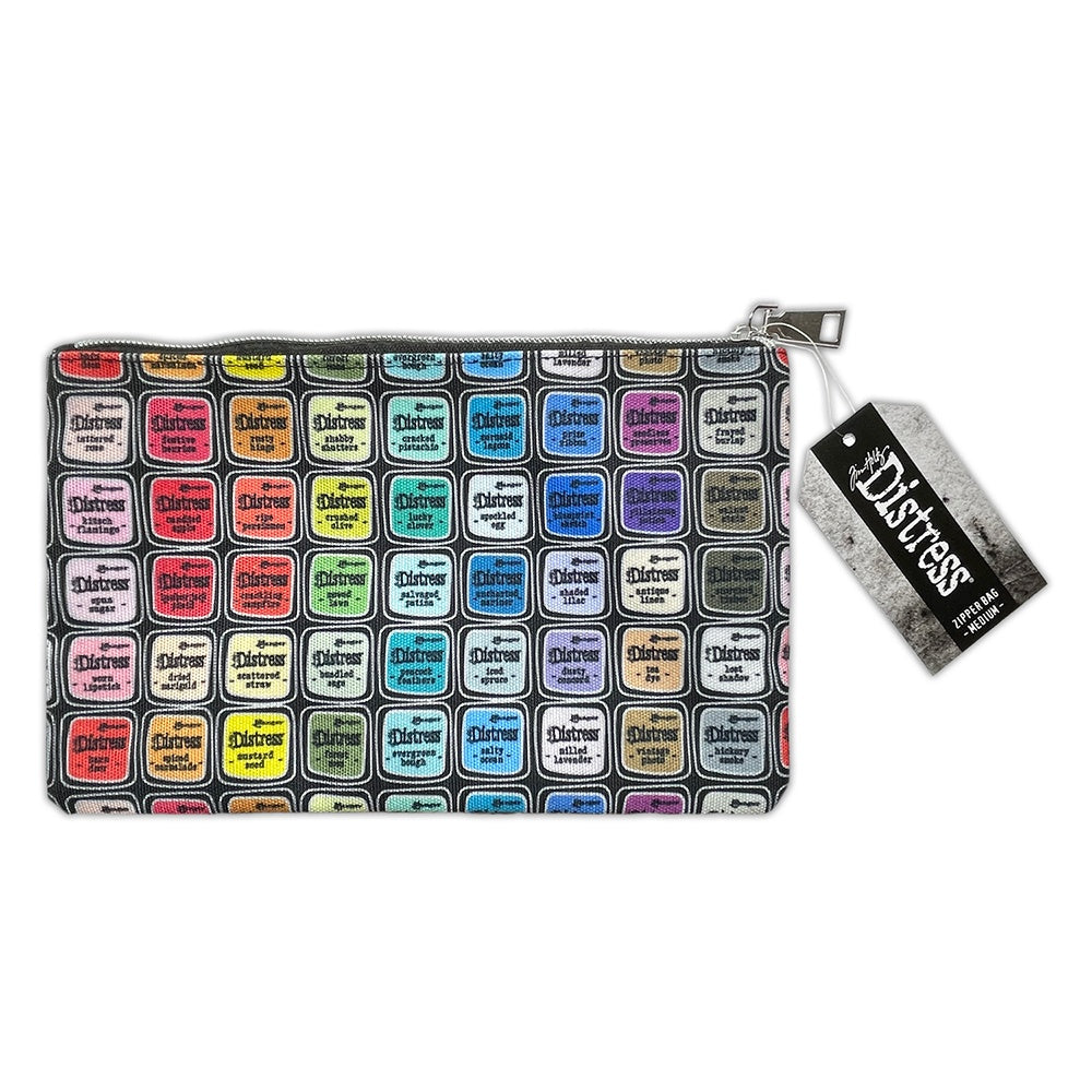 Tim Holtz Distress Zipper Bag-Medium, 6"X10"