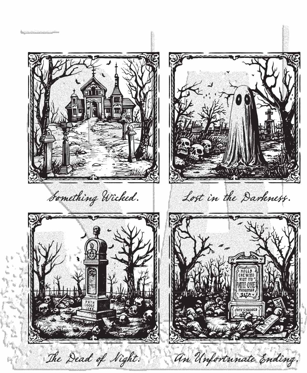 Tim Holtz Cling Stamps 7"X8.5"-