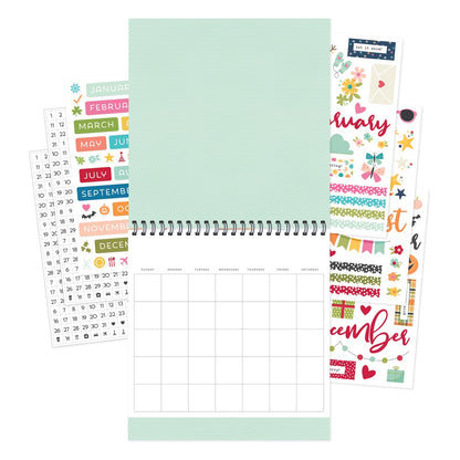 Simple Stories 12-Month Memory Calendar-Color Vibe