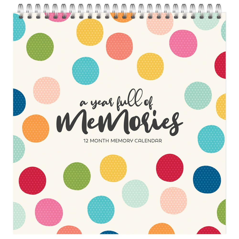 Simple Stories 12-Month Memory Calendar-Color Vibe