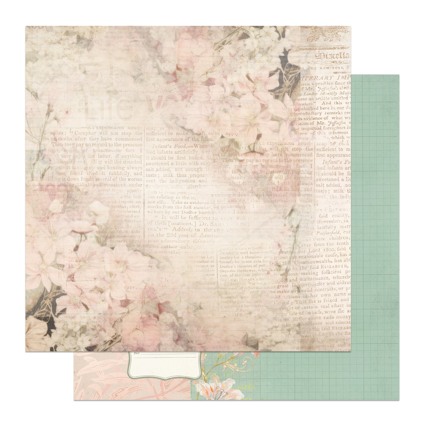 Beautiful Junque Double-Sided Cardstock 12"X12"- Select Style