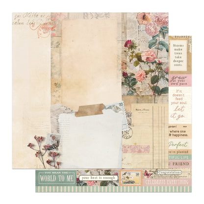 Beautiful Junque Double-Sided Cardstock 12"X12"- Select Style