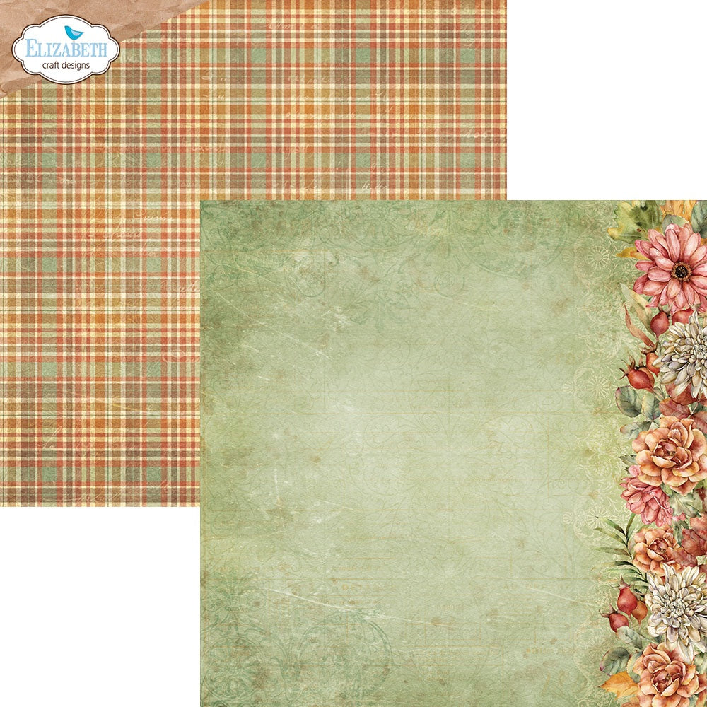 Elizabeth Craft Double-Sided Cardstock Pack 12"X12"-Autumn Harvest