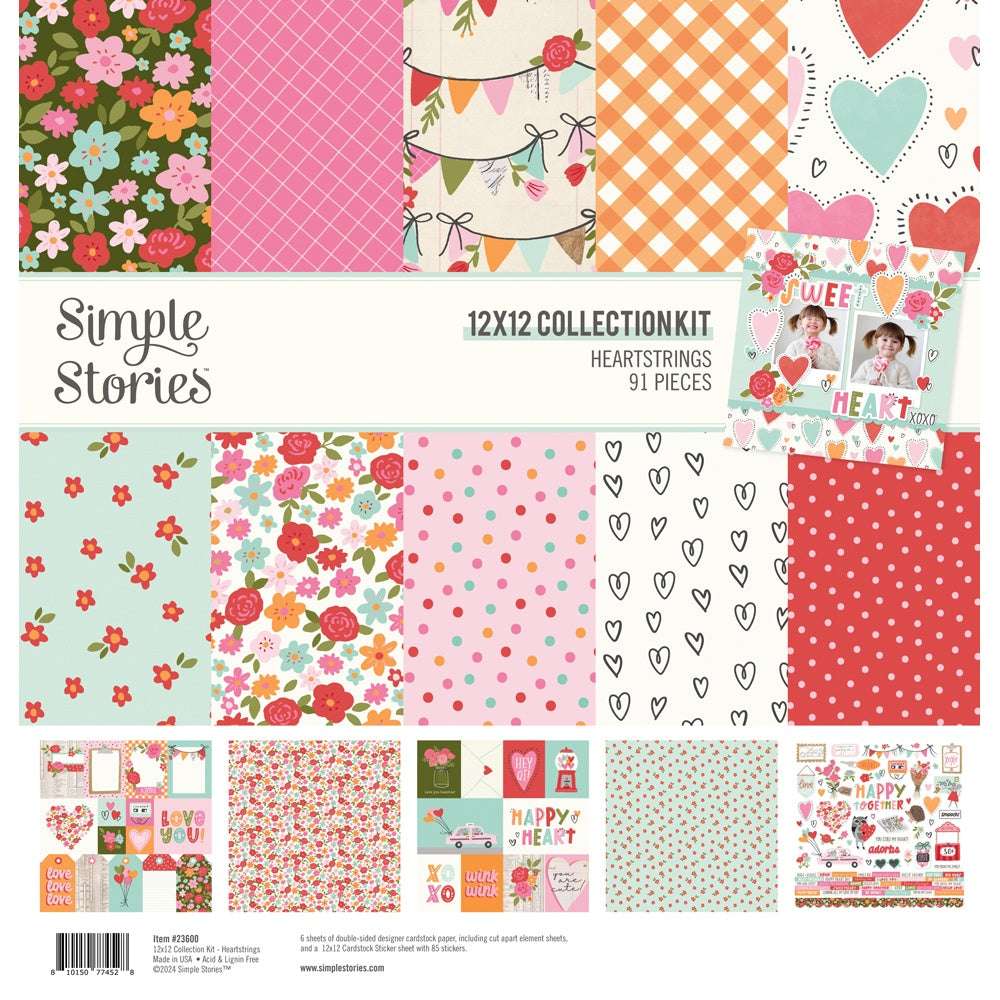 Simple Stories Collection Kit 12"X12"-Heartstrings