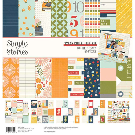 Simple Stories Collection Kit 12"X12"-For The Record