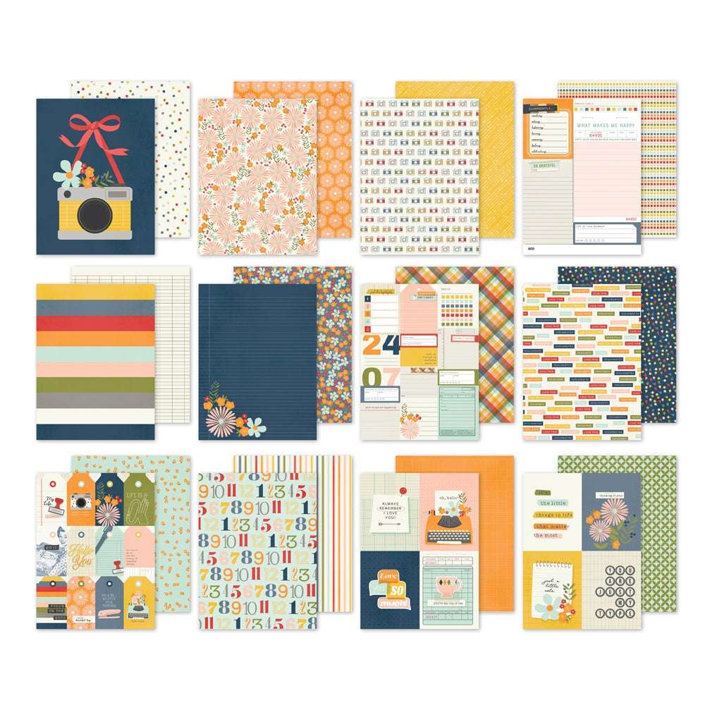 Simple Stories Double-Sided Paper Pad 6"X8" 24/Pkg-For The Record