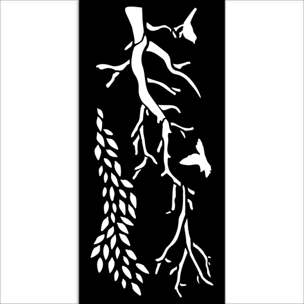 Stamperia Stencil 4.72"X9.84"-Create Happiness Dewdrops Branches