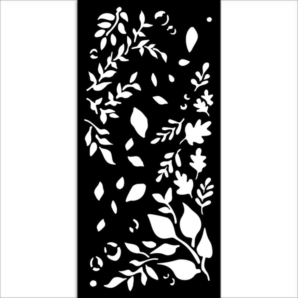 Stamperia Stencil 4.72"X9.84"-Create Happiness Dewdrops Big Leaves