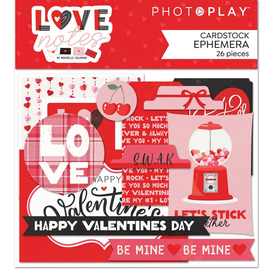 PhotoPlay Ephemera Cardstock Die-Cuts-Love Notes