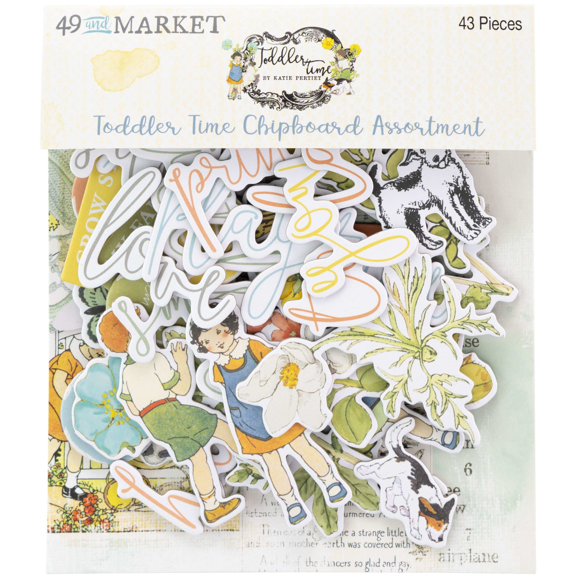 49 And Market Chipboard Set-Toddler Time