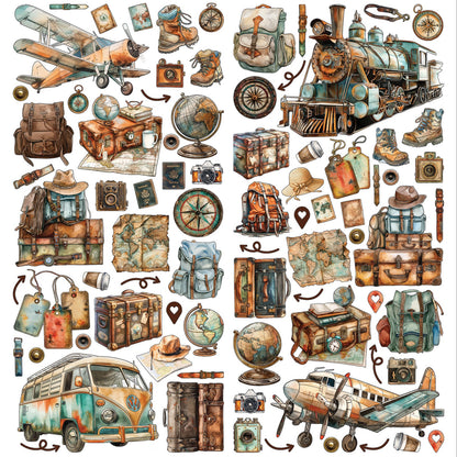 49 And Market Laser Cut Outs-Elements, Wanderlust Explorer