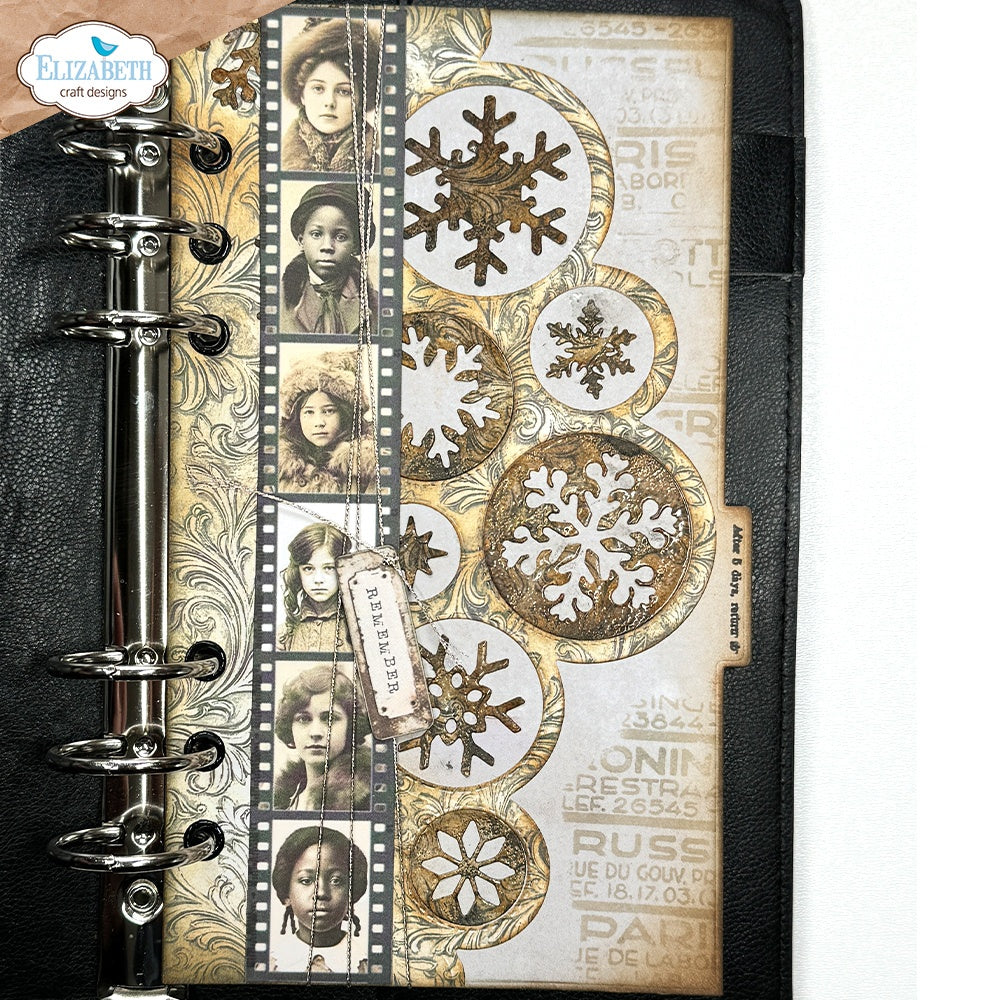 Elizabeth Craft Metal Die-Christmas Bubbles Edge Inlay