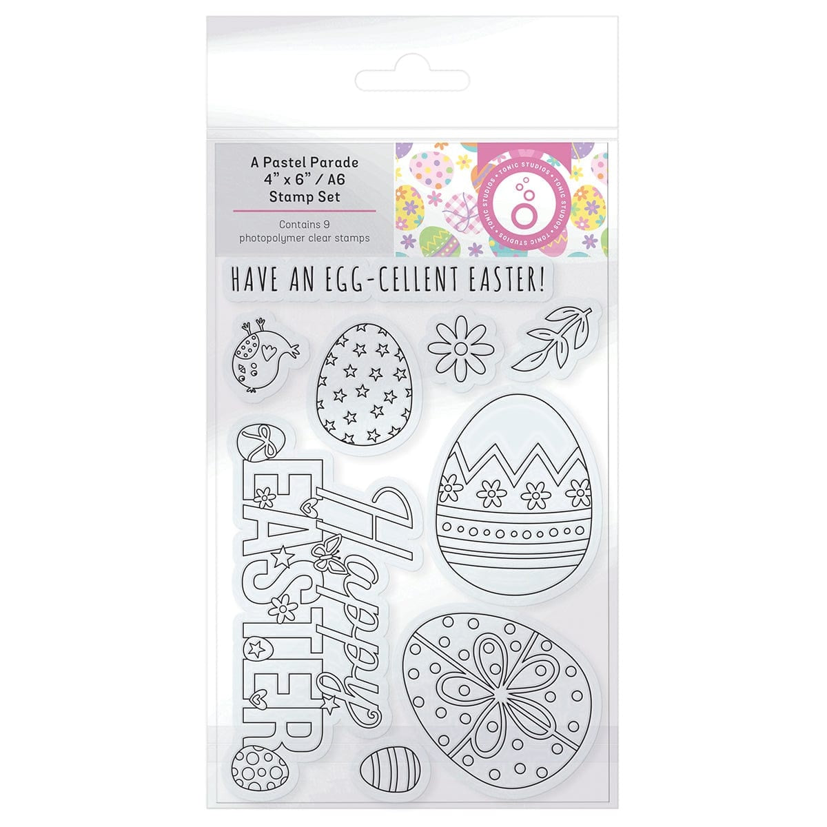 Tonic Studios A6 Stamp Set-A Pastel Parade
