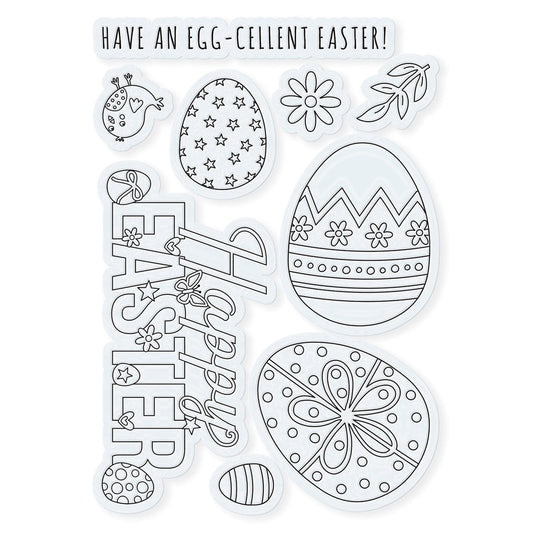 Tonic Studios A6 Stamp Set-A Pastel Parade