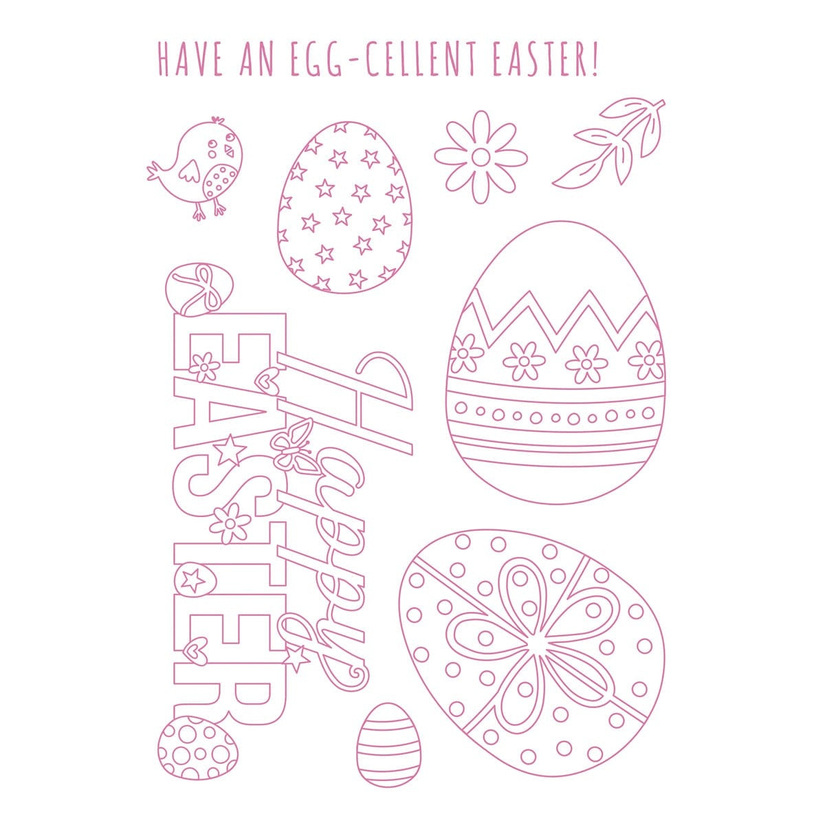 Tonic Studios A6 Stamp Set-A Pastel Parade