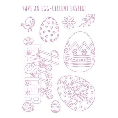 Tonic Studios A6 Stamp Set-A Pastel Parade