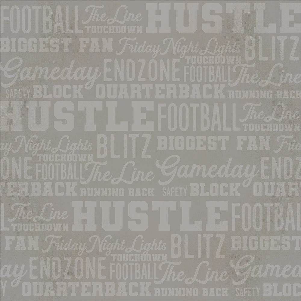 Simple Stories Football Double-Sided Cardstock 12"X12"- Select Style