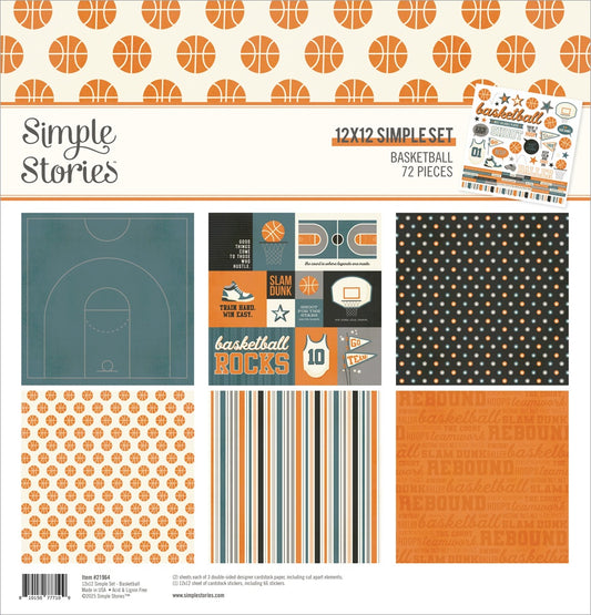 Simple Stories Collection Kit 12"X12"-Basketball