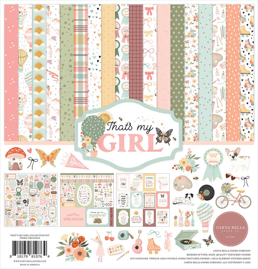 Carta Bella Collection Kit 12"X12"-That's My Girl