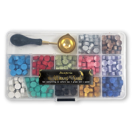 Stamperia Wax Set 13PCS-12 Assorted Colors W/1 Spoon