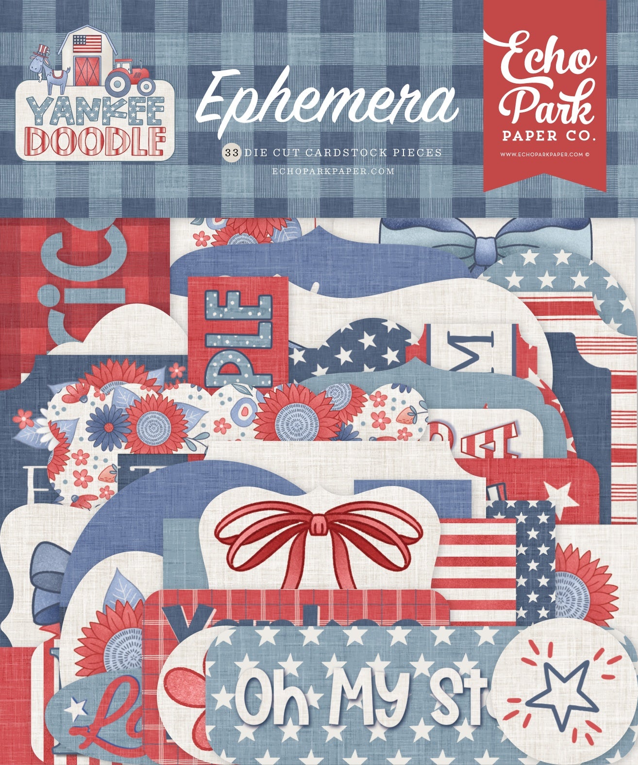 Echo Park Ephemera-Icons, Yankee Doodle