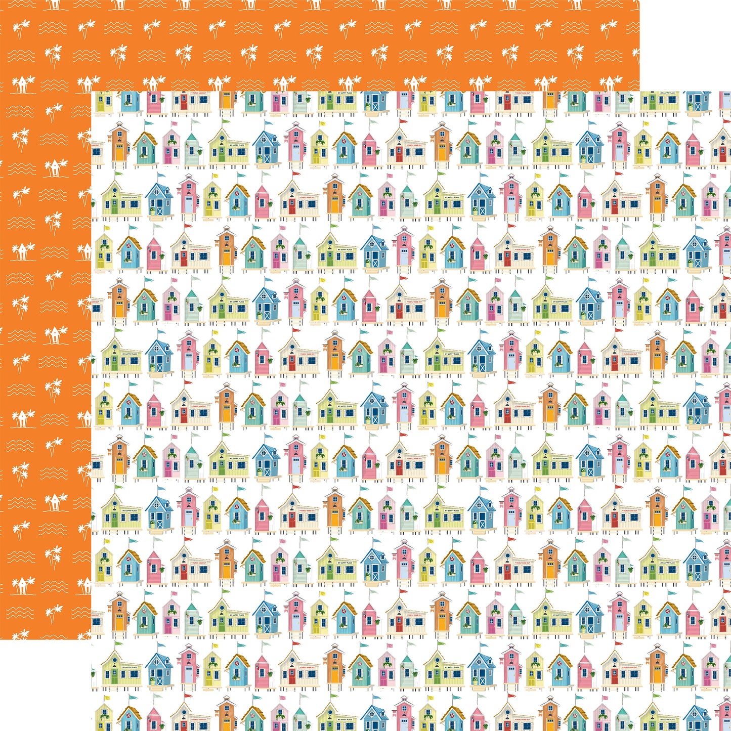Beach Town Double-Sided Cardstock 12"X12"- Select Style