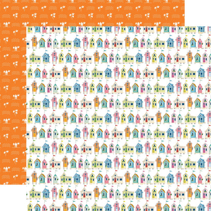 Beach Town Double-Sided Cardstock 12"X12"- Select Style
