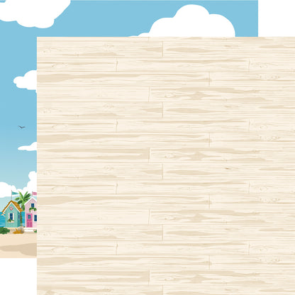 Beach Town Double-Sided Cardstock 12"X12"- Select Style