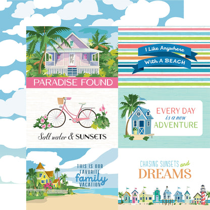 Beach Town Double-Sided Cardstock 12"X12"- Select Style