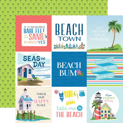 Beach Town Double-Sided Cardstock 12"X12"- Select Style