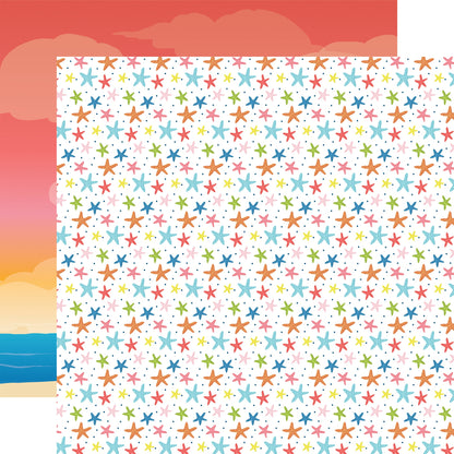 Beach Town Double-Sided Cardstock 12"X12"- Select Style