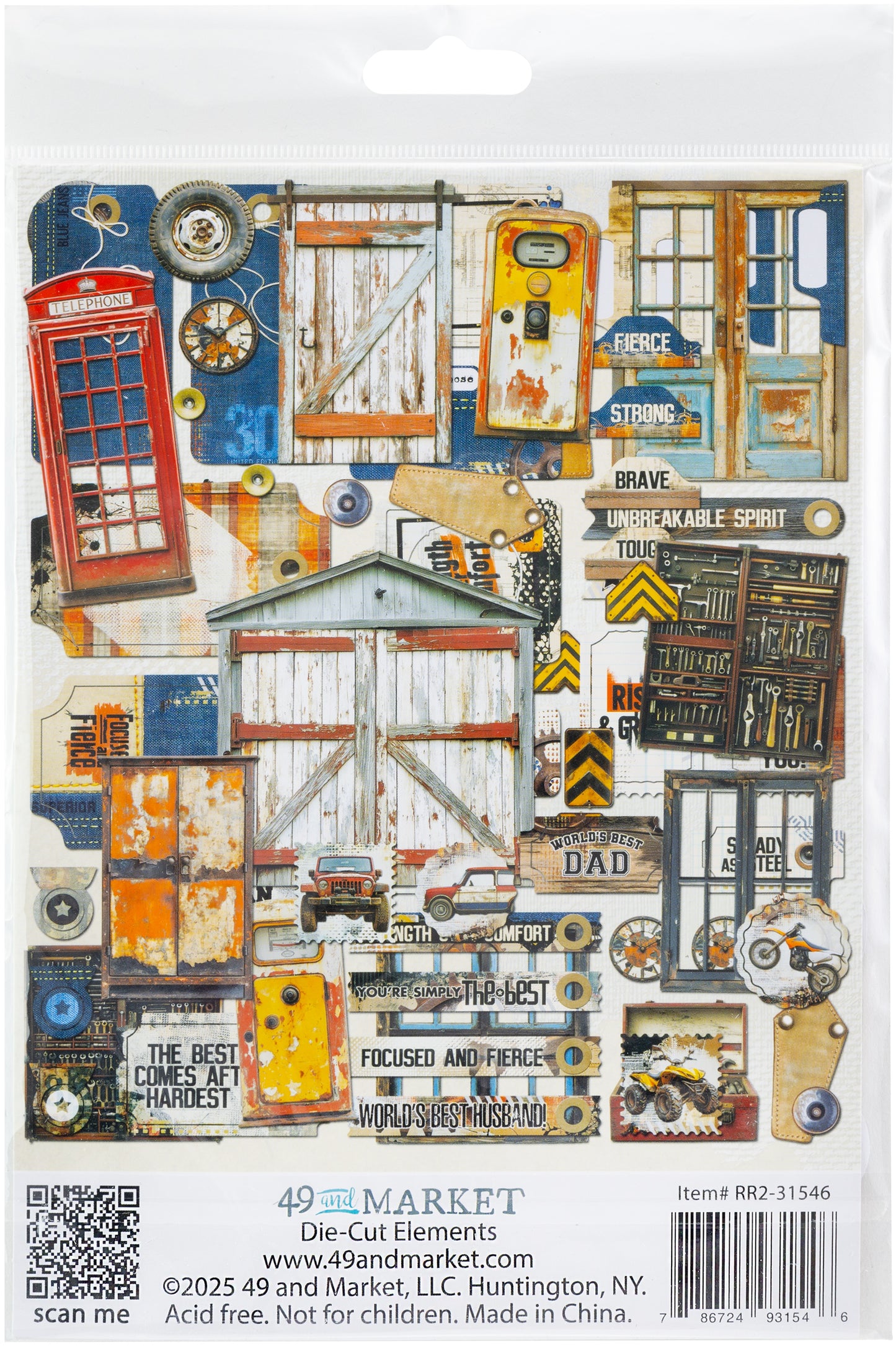 49 And Market Die-Cut Elements-Rust & Revs 2.0