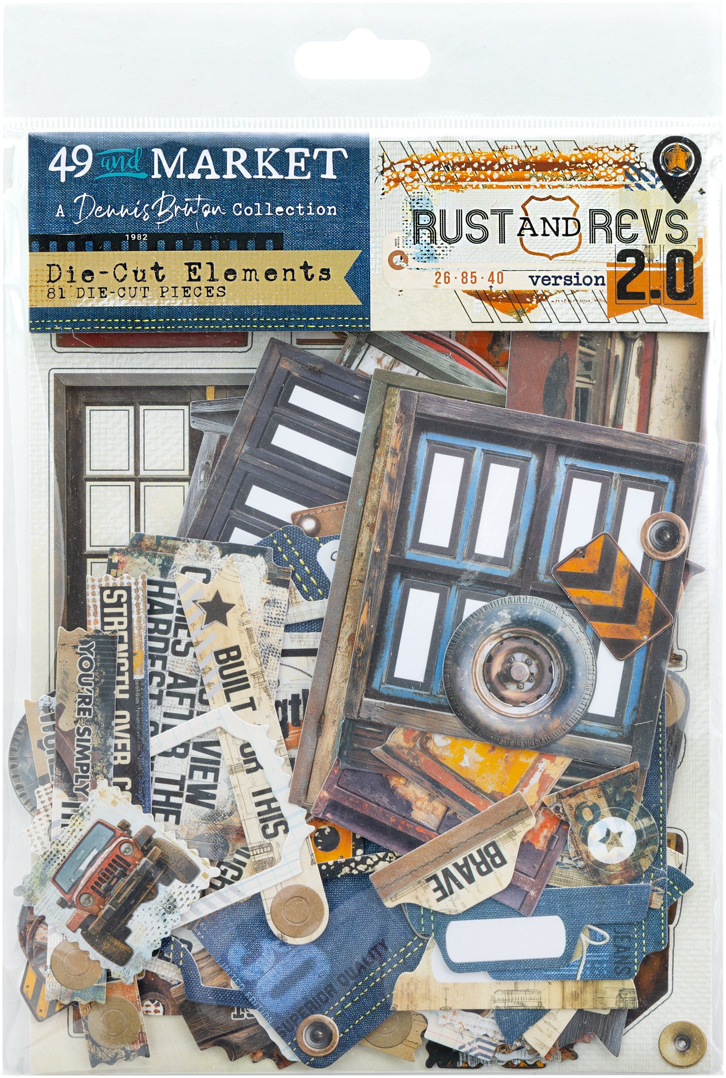 49 And Market Die-Cut Elements-Rust & Revs 2.0