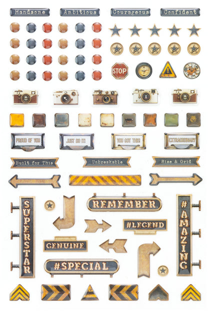 49 And Market Epoxy Stickers-Rust & Revs 2.0
