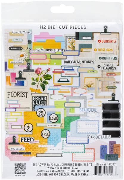 49 And Market Die-Cuts-Journaling, The Flower Emporium