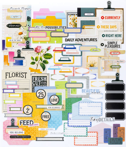 49 And Market Die-Cuts-Journaling, The Flower Emporium