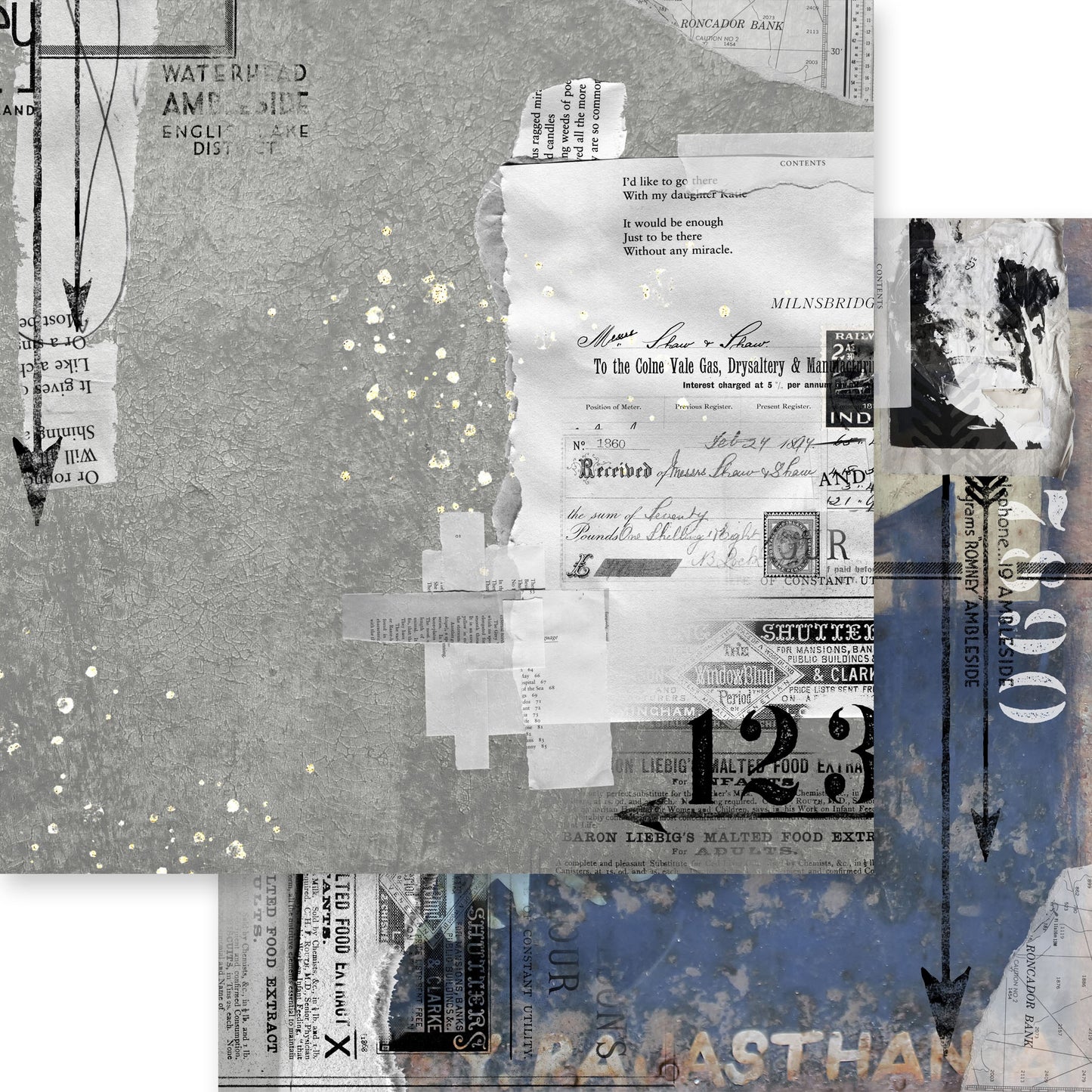 Memory Place Collection Pack 12"X12"-Industrial Chic