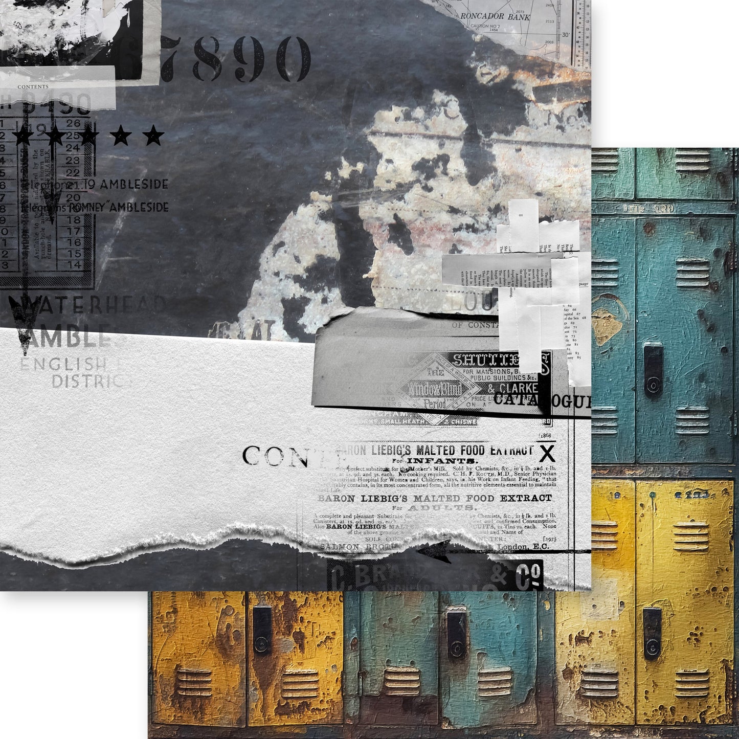 Memory Place Collection Pack 12"X12"-Industrial Chic