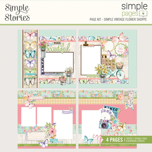 Simple Stories Simple Pages Page Kit -Simple Vintage Flower Shoppe