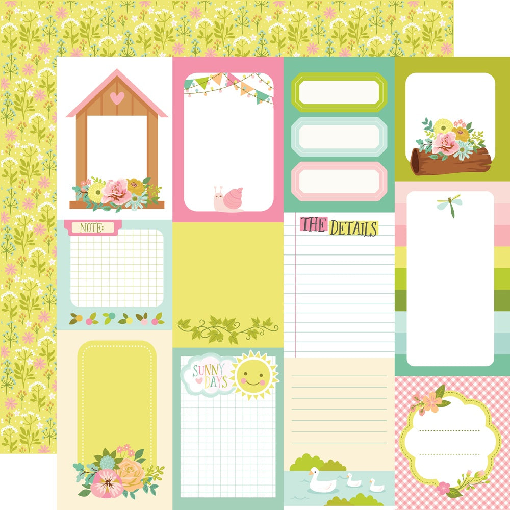 Tea Garden Double-Sided Cardstock 12"X12"-Select Style