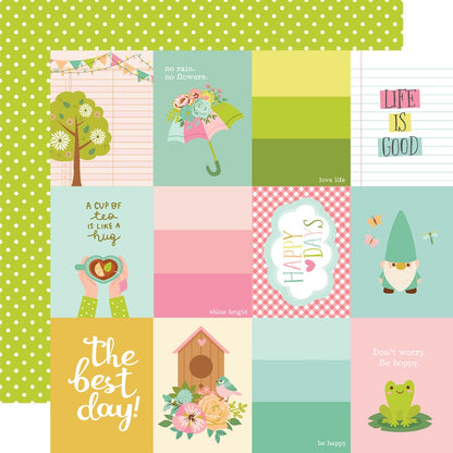 Tea Garden Double-Sided Cardstock 12"X12"-Select Style