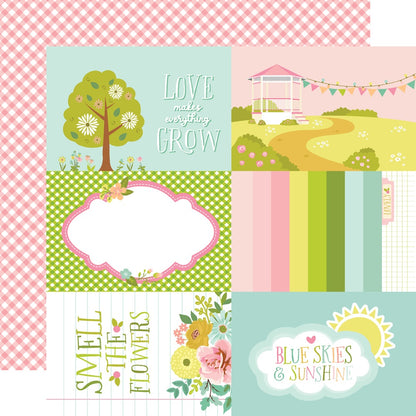 Tea Garden Double-Sided Cardstock 12"X12"-Select Style