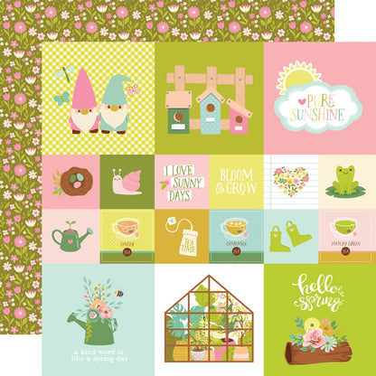 Tea Garden Double-Sided Cardstock 12"X12"-Select Style