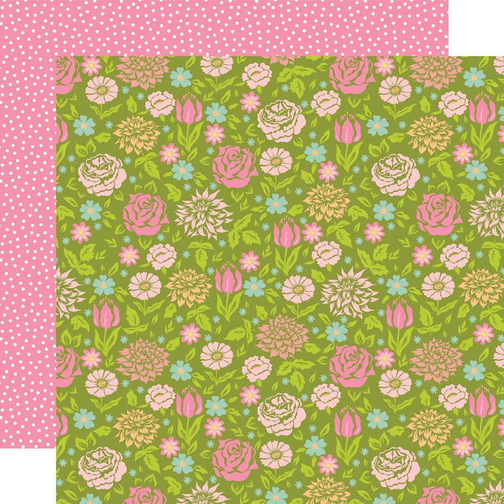 Tea Garden Double-Sided Cardstock 12"X12"-Select Style